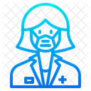 Woman Waring Mask Face Mask Girl With Mask Icon