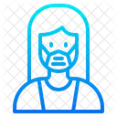 Woman Waring Mask Face Mask Girl With Mask Icon