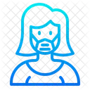 Woman Waring Mask Face Mask Girl With Mask Icon