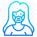 Woman Waring Mask Face Mask Girl With Mask Icon