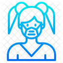 Woman Waring Mask Face Mask Girl With Mask Icon