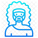 Woman Waring Mask Face Mask Girl With Mask Icon