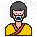 Woman Waring Mask Face Mask Girl With Mask Icon