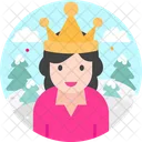 Woman Wearing Crown Icon