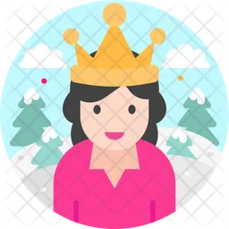 Woman Wearing Crown  Icon