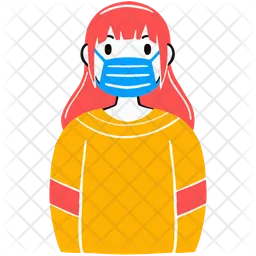 Woman Wearing Mask  Icon