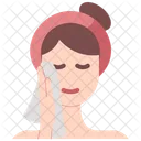 Woman wipe face  Icon