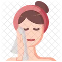 Woman wipe face  Icon