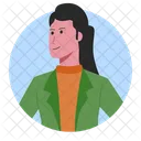 Woman with blazer  Icon