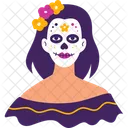 Day Dead Woman Icon