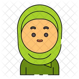 Woman with hijab  Icon