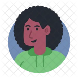 Woman With Hodie Avatar  Icon