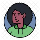 Woman With Hodie Avatar  Icon