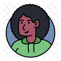 Woman With Hodie Avatar  Icon