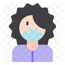 Female Woman Medical Masks Icon