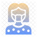 Woman With Mask Woman Lady Icon