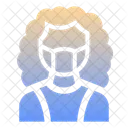 Woman With Medical Mask Woman With Mask Woman Icon