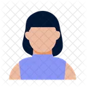 Woman With Shirt Avatar Man Icon