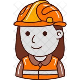 Woman worker factory  Icon