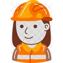 Industry Factory Woman Icon