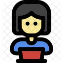 Female Work People Icon