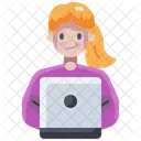 Computer Learning Education Icon