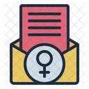 Womans Day Letter  Icon