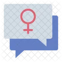 Womans Day Speech  Icon