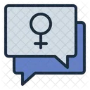 Womans Day Speech  Icon