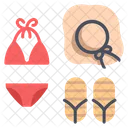 Women Beach Costume Beach Costume Women Costume Icon