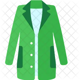 Women Coat Green  Icon