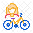 Bike Women Bicycle Icon