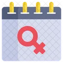 Women Day Calendar Icon