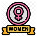 Women day badge  Icon