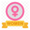 Women day badge  Icon