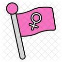 Women day Flag  Icon