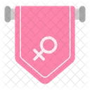 Flag Girl Power Lady アイコン