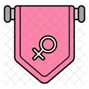 Flag Girl Power Female アイコン