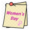 Women day Memo  Icon