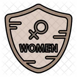 Women day Shield  Icon