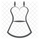 Cloth Ladies Dress Party Dress Icon