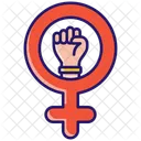 Women empowerment fist  Icon