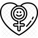 Women Female Heart Icon