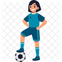 Soccer Player Football Icon