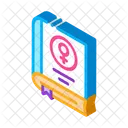 Mark Female Book Icon
