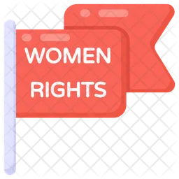 Women Rights Flag  Icon