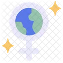 Flat Womens Day Icon