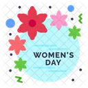 Womens Day Day Flower Icon