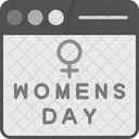 Womens Day Calendar Cultures Icon