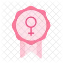 Award Ribbon Women Icon